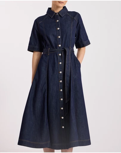 David Lawrence - Mateo Denim Shirt Dress