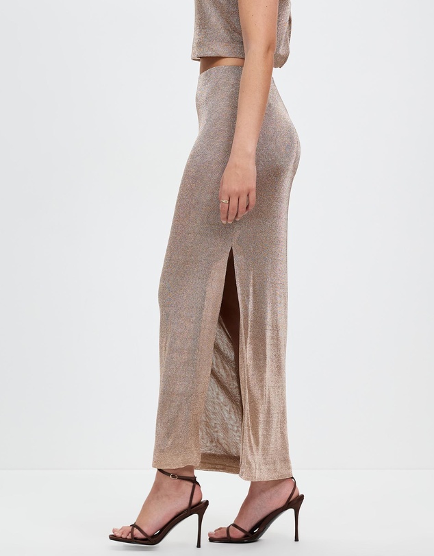 Third Form - Heavy Metal Knit Maxi Skirt