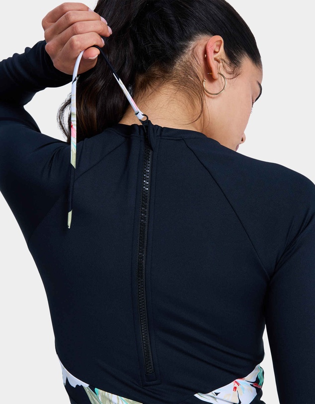 Roxy - Womens The Rider Zipped Long Sleeve One Piece Rash Vest
