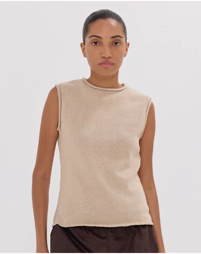 Cloth & Co. - The Rolled Edge Tank | Dune