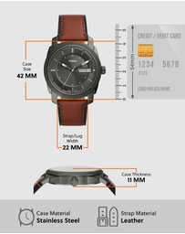 Fossil - Fossil Machine Brown Watch FS5900