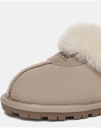 EVERAU - Australian Shepherd Ugg Waffle Slipper Sheepskin Upper House Shoes