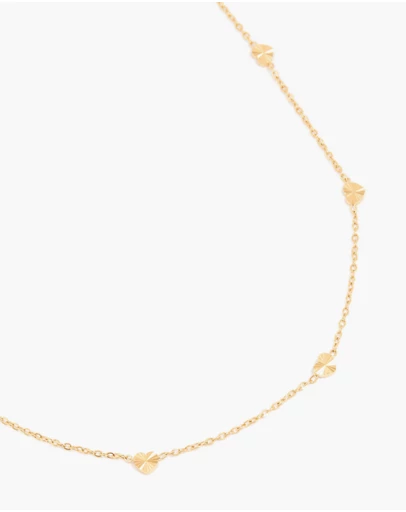 Lovisa - Waterproof Gold Plated Stainless Steel Micro Hearts Necklace
