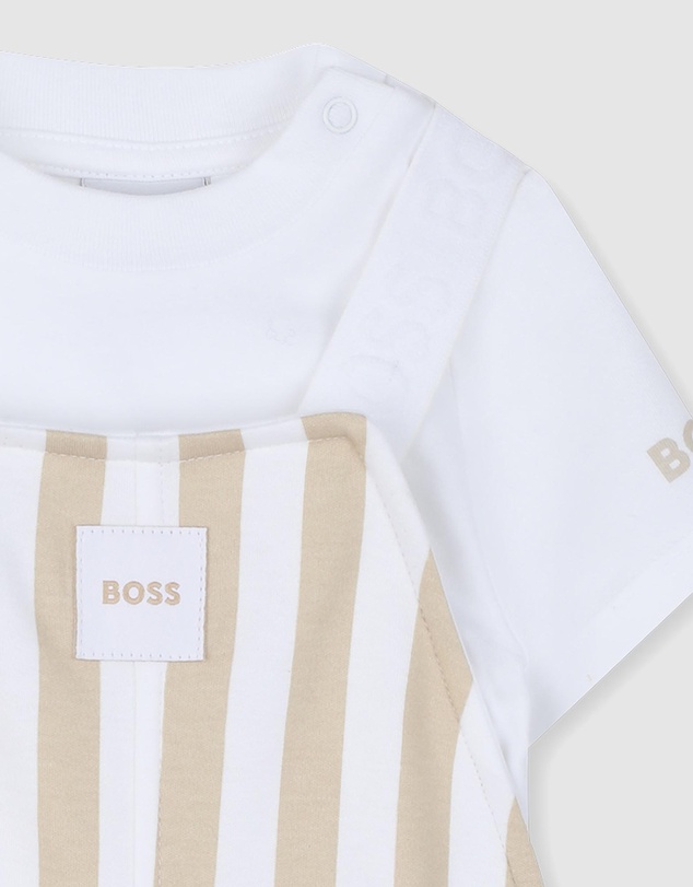 BOSS - Dungarees And T Shirt - Kids