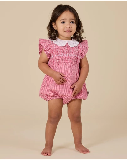 Goldie + Ace - Lani Smocked Romper- ICONIC EXCLUSIVE - Babies