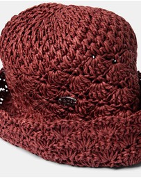 Damson Madder - Raffia Tulip Bucket Hat