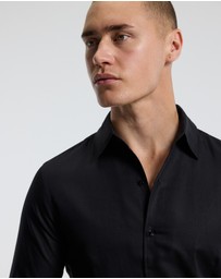 Calibre - Refined Cotton Linen Shirt Black