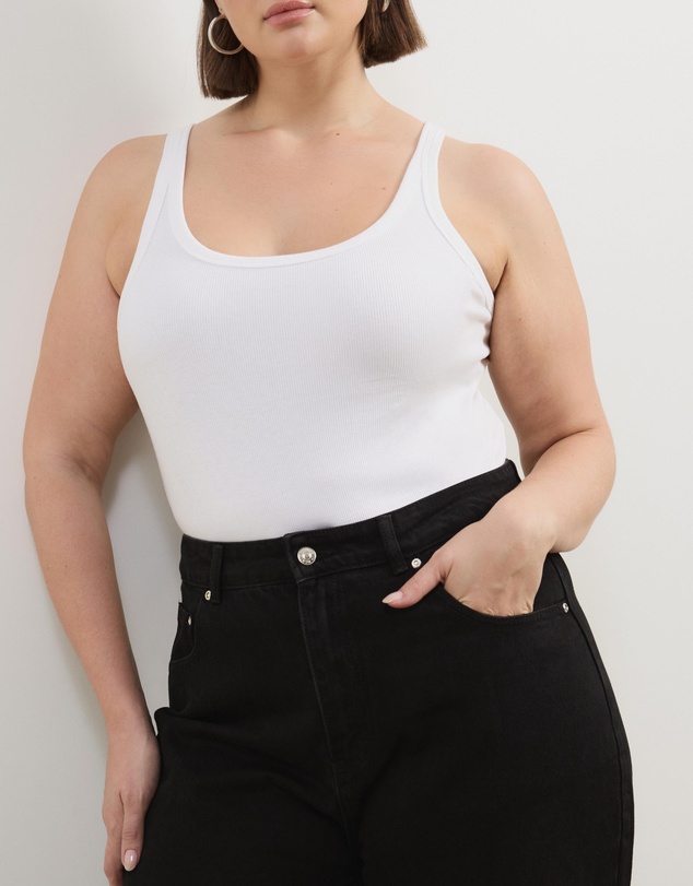 Atmos&Here Curvy - Milla Straight Leg Jeans