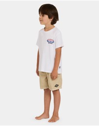 Billabong - Boys 0 to 7 Groms Quadtriple T-Shirt
