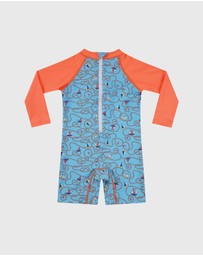 Aqua Blu Kids - Bowline Long Sleeve Sunsuit - Babies