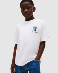 Tommy Hilfiger - Back Graphic Textured T-Shirt - Teens