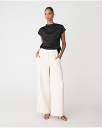 Forcast - Zafina Pleated Draped Top