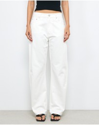 AERE - Mid Rise Curve Leg Jeans