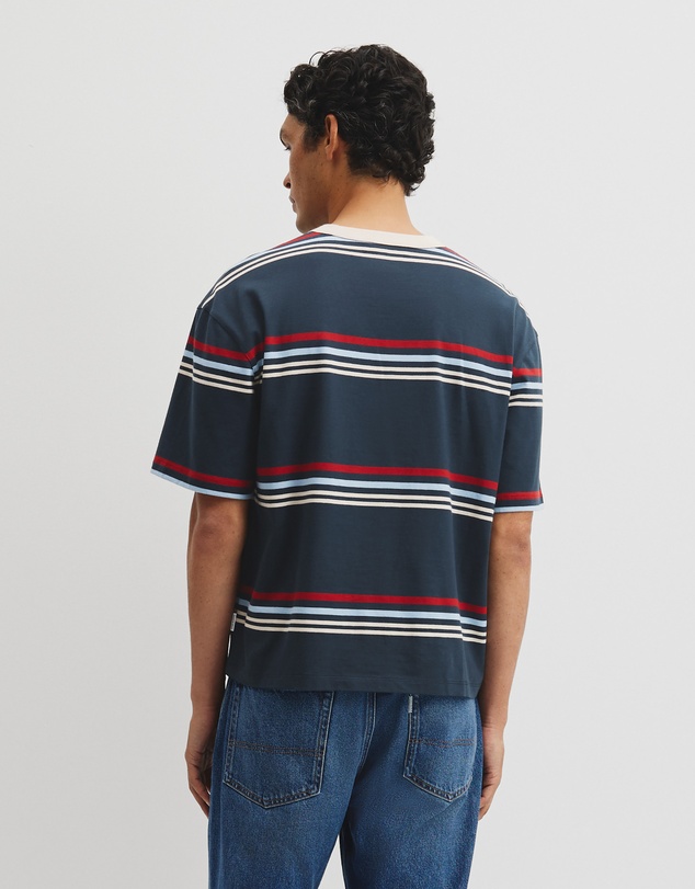 Country Road - Short Sleeve Boxy Stripe T-shirt