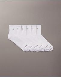 Calvin Klein - 6-Pack Athletic Cushion Quarter Socks