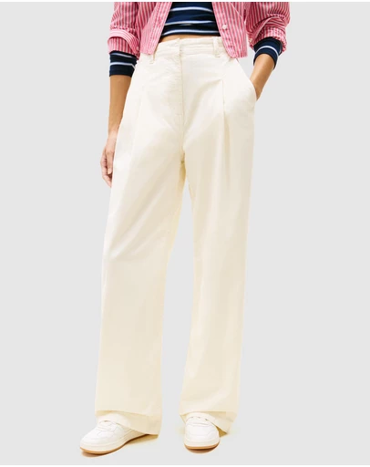 Tommy Jeans - Claire Wide Leg Chino Pants