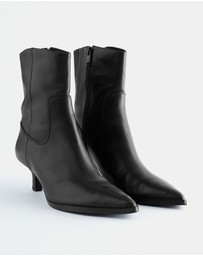 & Other Stories - Kitten Heel Suede Ankle Boots