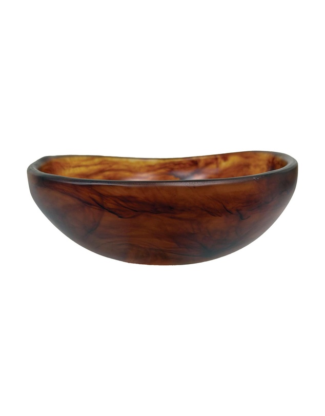 Urban Attitude - Urban Attitude RAQS Salad Bowl Height: 11.5cm, Width: 29.5cm, Length: 31cm - Dark Cocoa