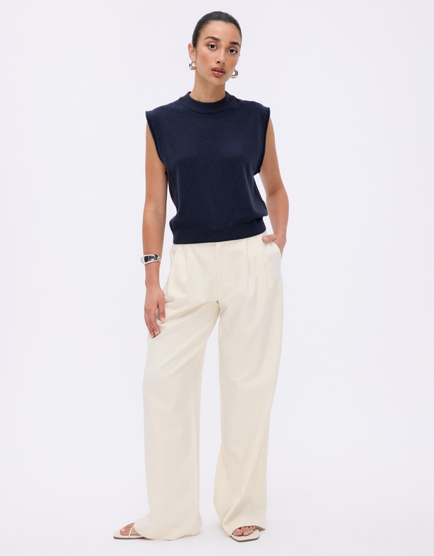 Minima Esenciales - Naya Cashmere Blend Knitted Top