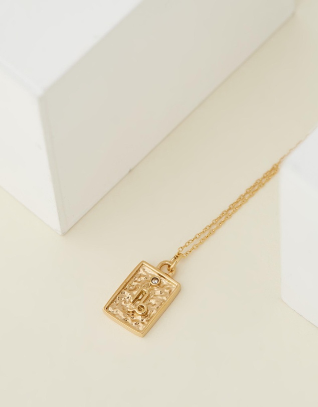 Carly Paiker - Capricorn Star Sign Zodiac Tag Necklace