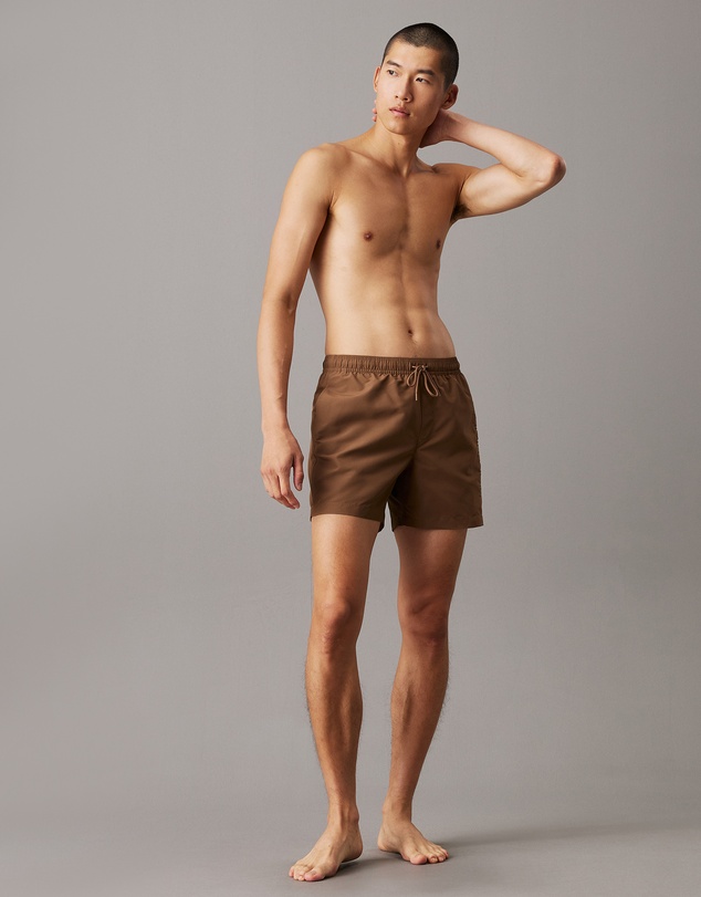 Calvin Klein - Logo Embroidery Medium Drawstring Swim Shorts