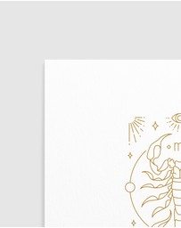 Olive et Oriel - Scorpio Celestial Zodiac Art Print