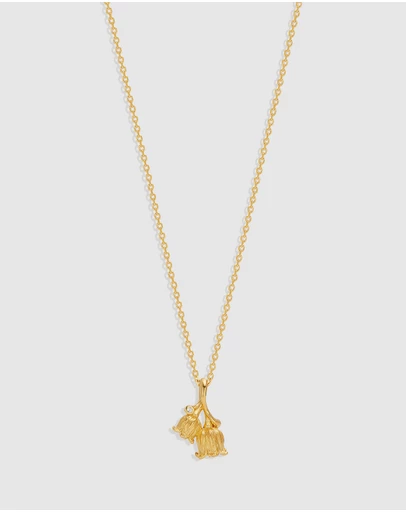 By Charlotte - Lily of the Valley May Birth Flower Necklace