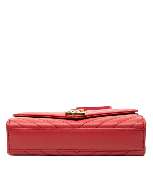 Pre-Loved by Azura Reborn - Pre-Loved Small Chevron Calfskin Monogram Envelope Bag
