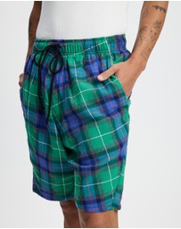 Surrounded By Ghosts - The Obsidian Cotton Drawstring Shorts