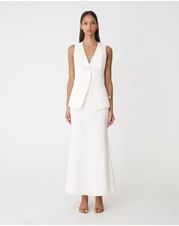 Forcast - Amelia Linen Blend Maxi Skirt