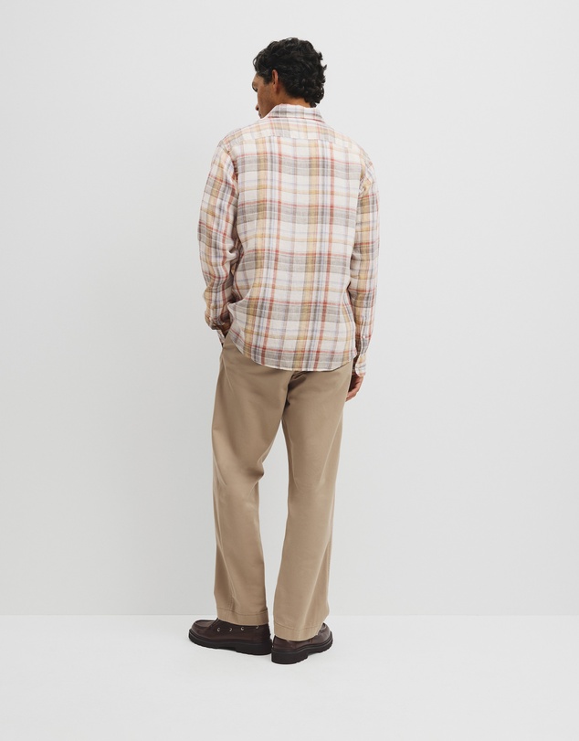 Country Road - Regular Fit Linen Check Shirt