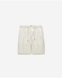 Calibre - Washed Linen Shorts Natural