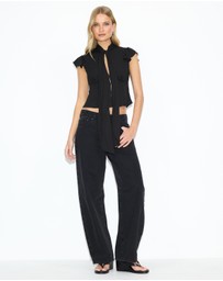 Dazie - Cypress Keyhole Scarf Blouse