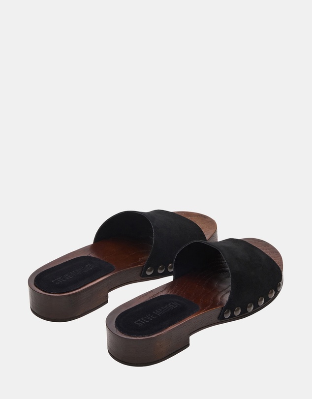 Steve Madden - Cento Black Suede Sandals