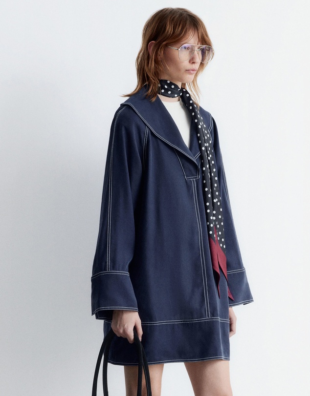 & Other Stories - Sailor Collar Mini Dress
