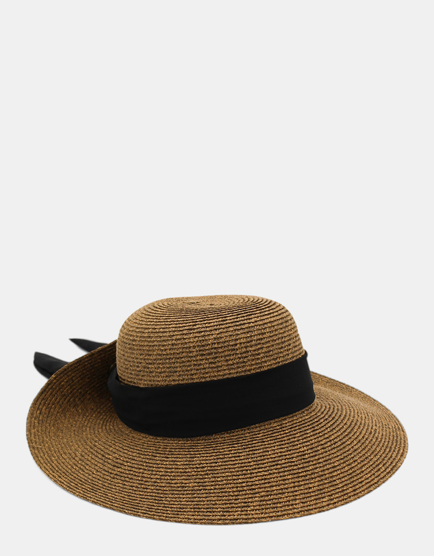 Morgan & Taylor - Shay Braided Straw Sun Hat in Brown