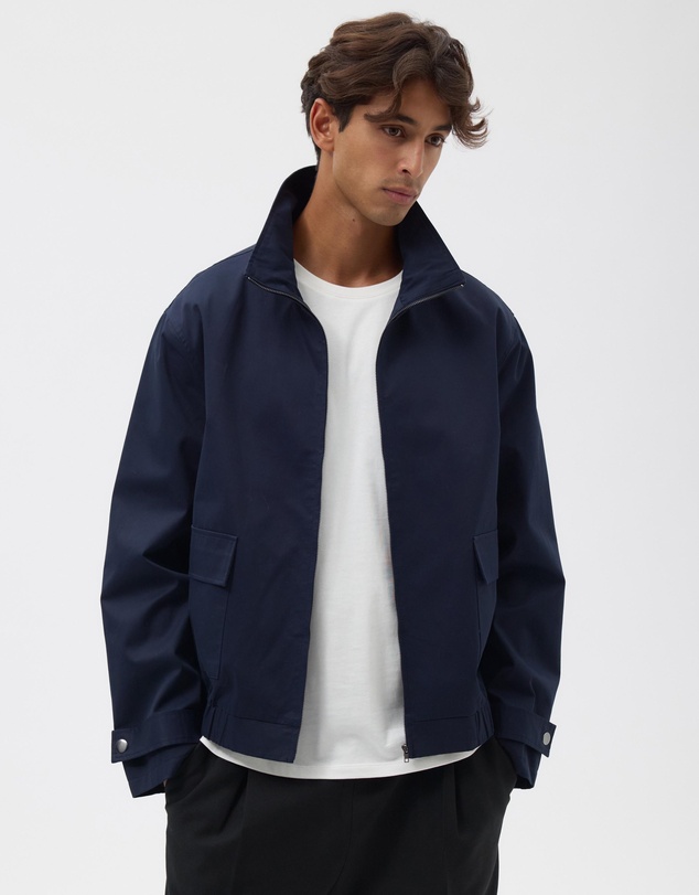 AERE - Maddox Cotton Twill Funnel Jacket