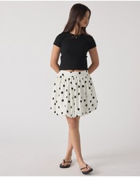 Decjuba Kids - Becky Bubble Hem Mini Skirt - Teens