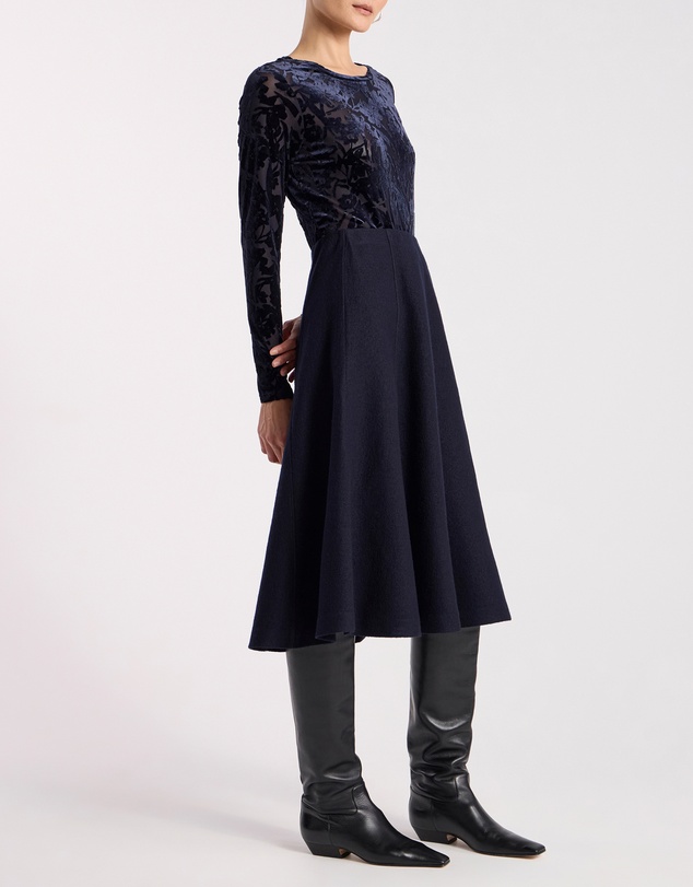 David Lawrence - Aster Velvet Burnout Top