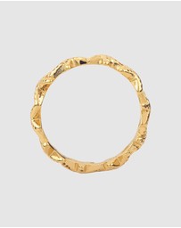 Elli Jewelry - Ring Starfish 925 Sterling Silver Gold-Plated