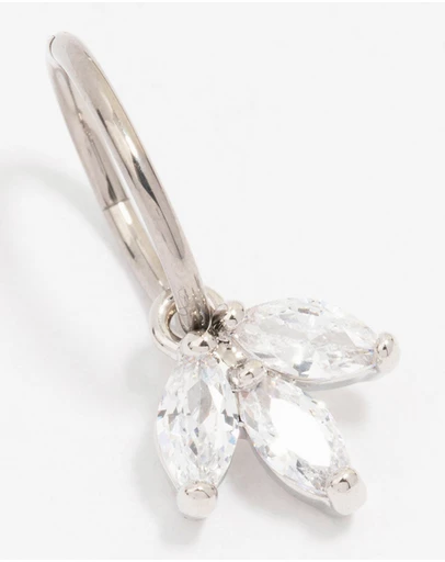 Lovisa - Titanium Marquise Dangle Belly Ring