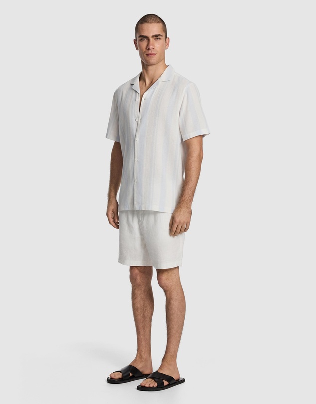 yd. - Aruba Stripe Cotton Shirt