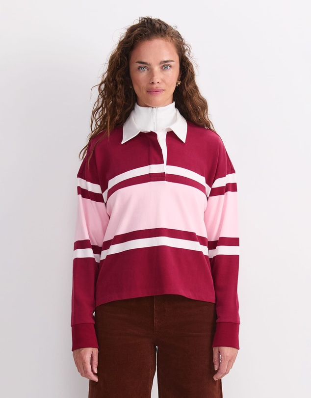 Sportscraft - Joanna Cropped Rugby Shirt