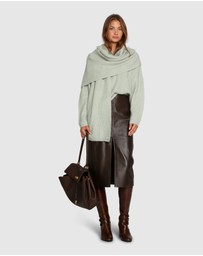 Belle & Bloom - Understated Leather Pencil Skirt