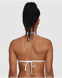 Polo Ralph Lauren - Logo Icons Embroidered String Halter Triangle Bikini Top