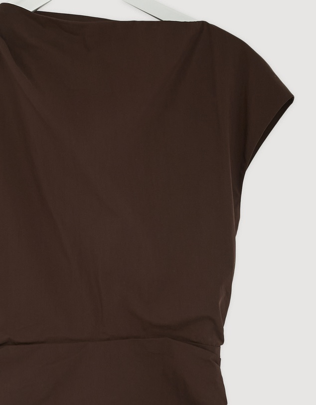 Revibe - Repaired Shona Joy Campbell Draped Tie Mini Dress - AU 8