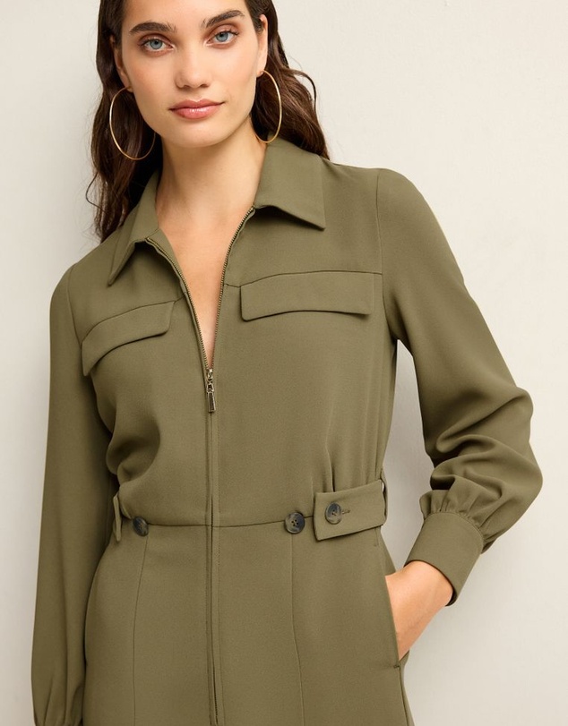 NEXT - Crepe Long Sleeve Wide Leg Jumpsuit