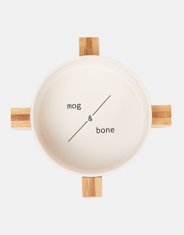Mog & Bone - Single Bamboo Cat Bowl Natural
