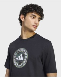 adidas Sportswear - CAMO CIRCLE GRAPHIC T-SHIRT Mens