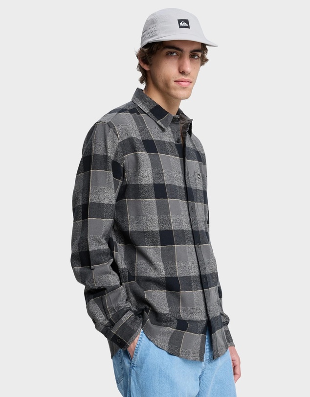 Quiksilver - Mens Motherfly Plaid Long Sleeve Shirt